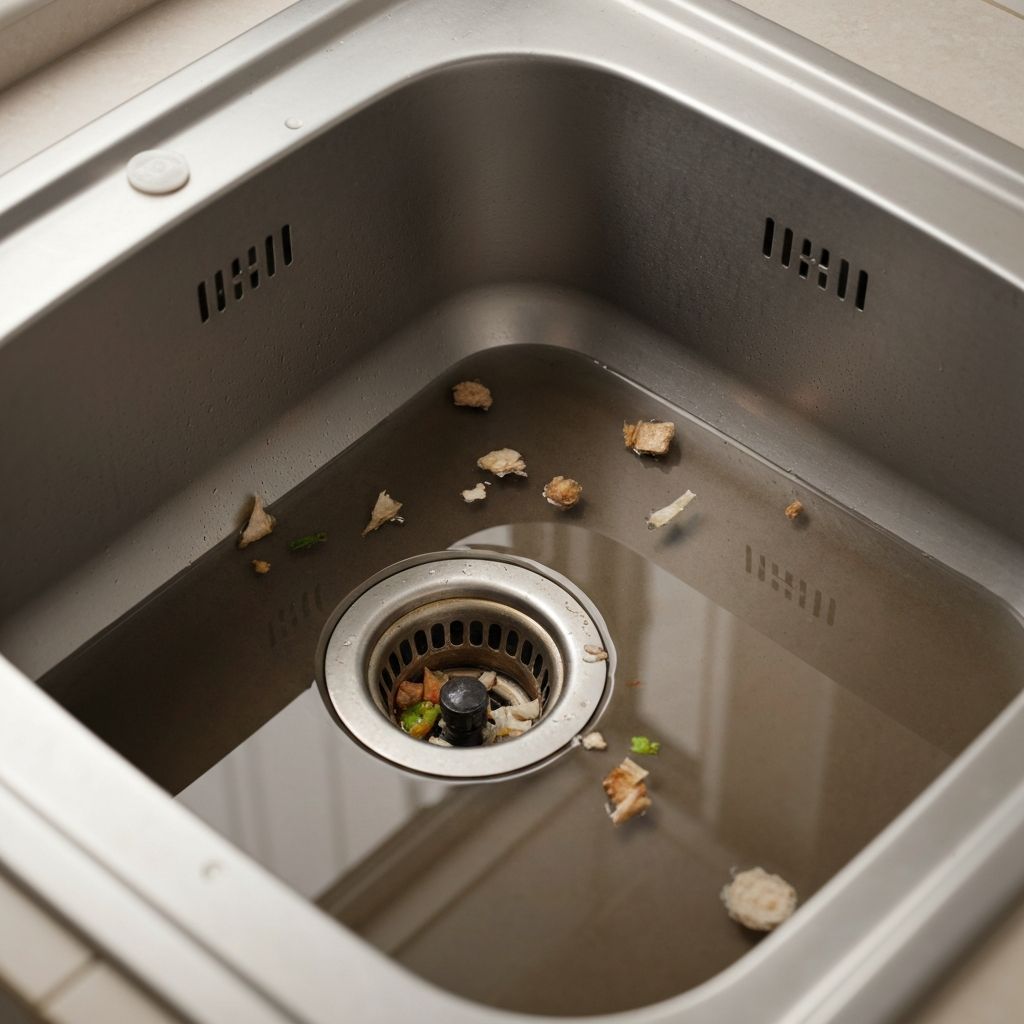 Antes: Lavaplatos colapsado